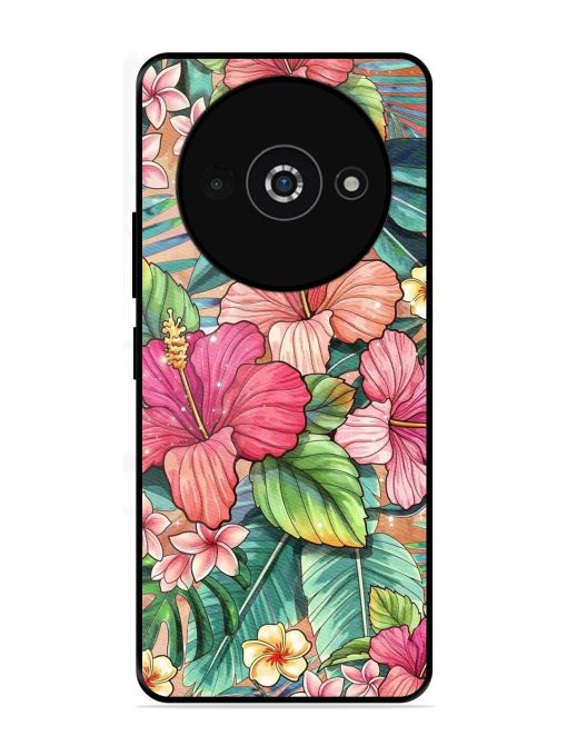 Tropical Tapestry Glossy Soft Edge Case for Poco C61 Chachhi