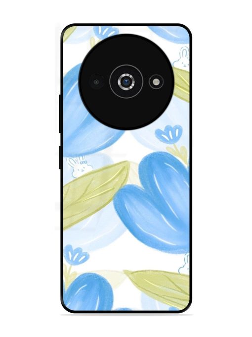 Bunny'S Blue Garden Glossy Soft Edge Case for Poco C61 Chachhi