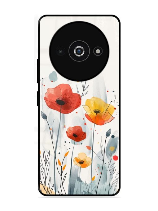 Poppy Fields Glossy Soft Edge Case for Poco C61 Chachhi