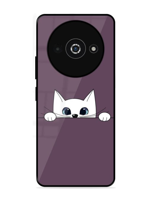 Peek-A-Boo Kitty Glossy Soft Edge Case for Poco C61 Chachhi