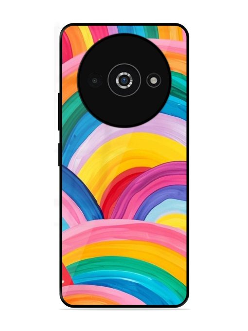 Rainbow Cascade Glossy Soft Edge Case for Poco C61 Chachhi