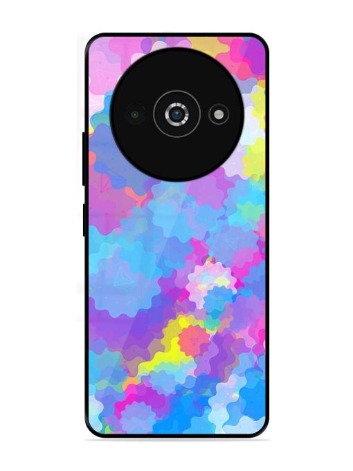 Psychedelic Cloud Burst Glossy Soft Edge Case for Poco C61 Chachhi