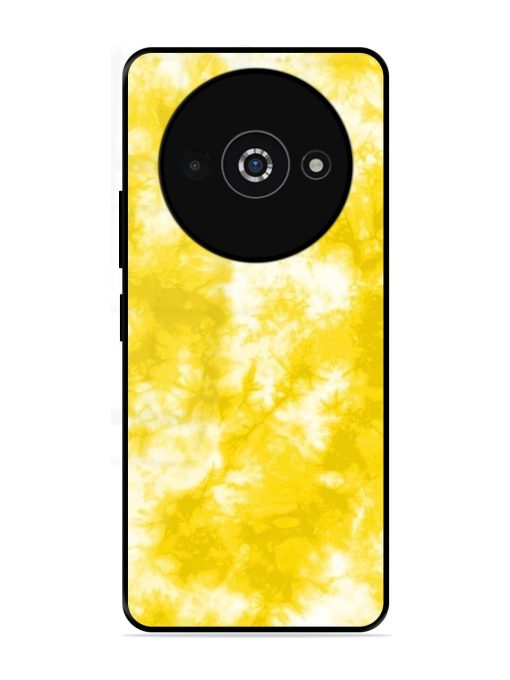 Golden Tie-Dye Twirl Glossy Soft Edge Case for Poco C61 Chachhi