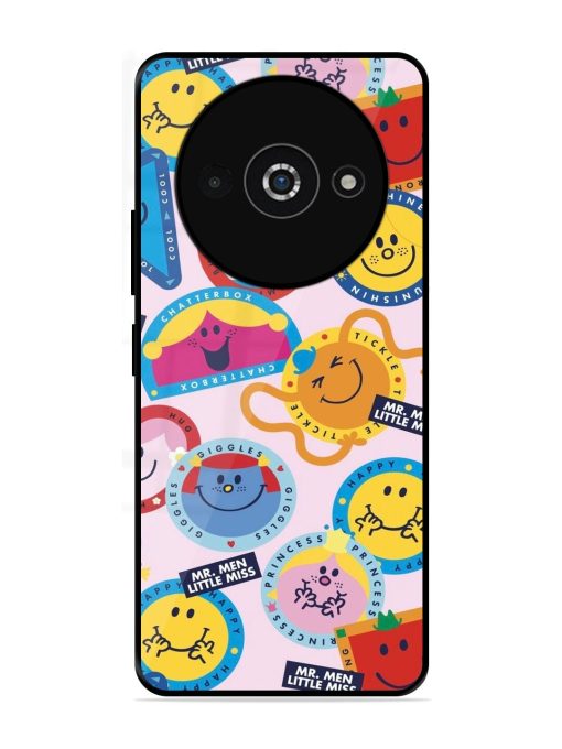 Whimsical Mr. Men & Little Miss Glossy Soft Edge Case for Poco C61 Chachhi