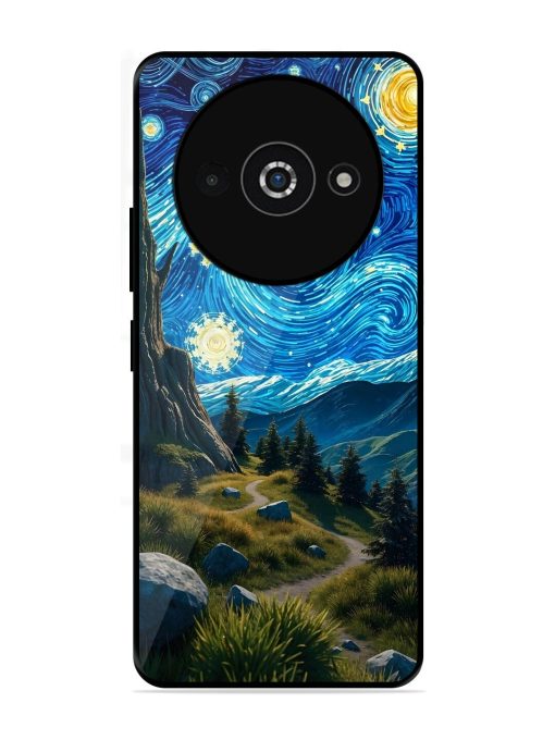 Starry Night In The Shire Glossy Soft Edge Case for Poco C61 Chachhi