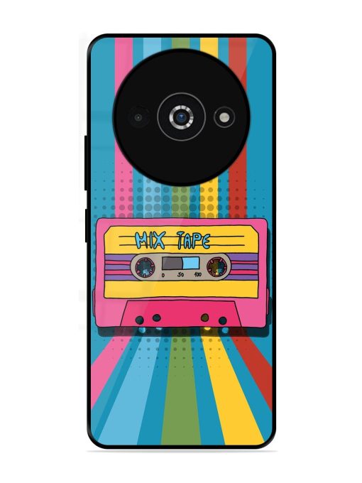 Retro Cassette Tapes Glossy Soft Edge Case for Poco C61 Chachhi