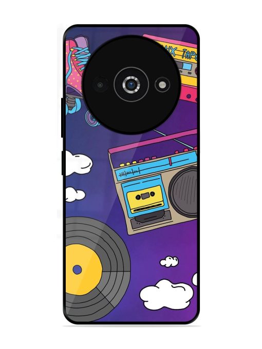 Retro Vibes Glossy Soft Edge Case for Poco C61 Chachhi