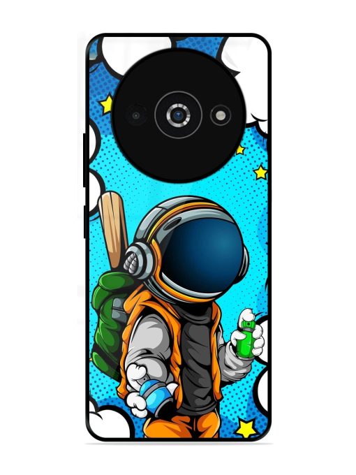 Space Graffiti Artist Glossy Soft Edge Case for Poco C61 Chachhi