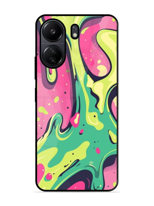 Gooey Grooves Glossy Soft Edge Case for Poco C65 Chachhi