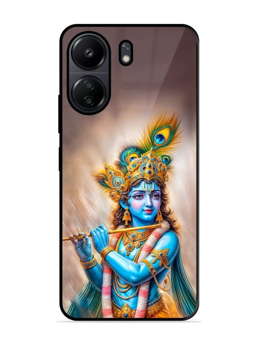 Divine Krishna Glossy Soft Edge Case for Poco C65 Chachhi