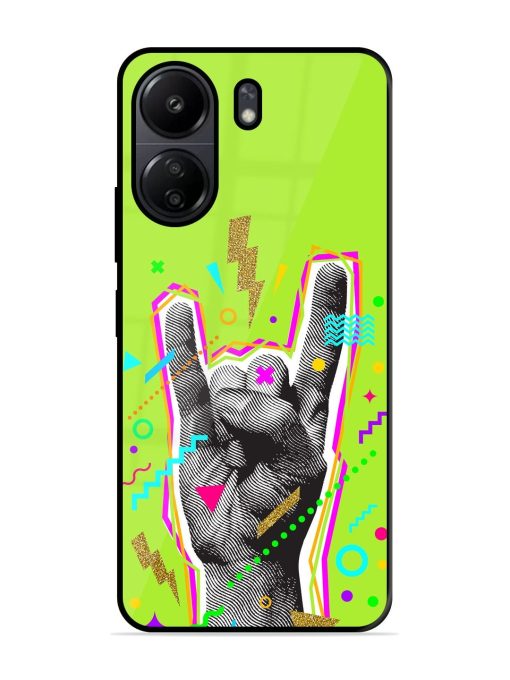 Neon Rock Glossy Soft Edge Case for Poco C65 Chachhi