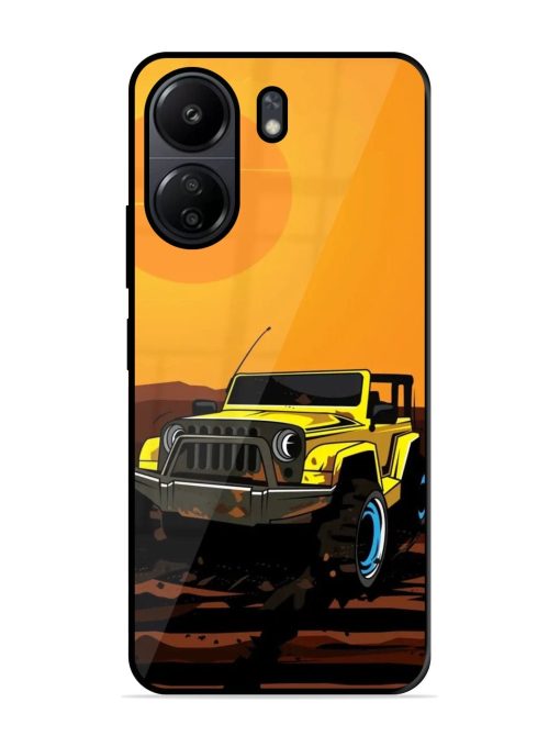 Sunset Cruise Glossy Soft Edge Case for Poco C65 Chachhi