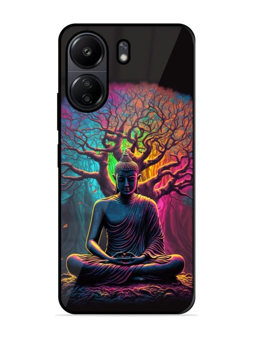 Enlightened Serenity Glossy Soft Edge Case for Poco C65 Chachhi