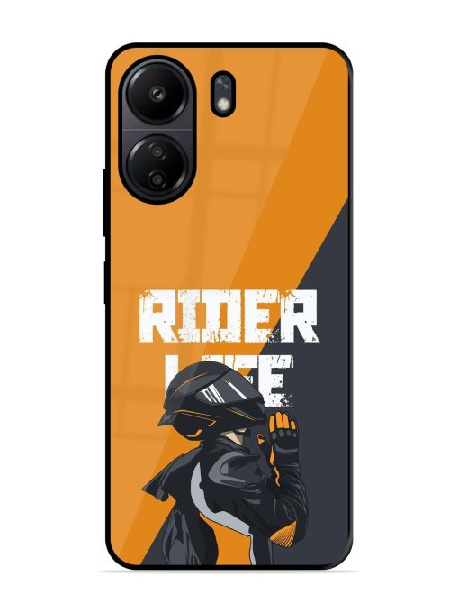 Ride Never Ends Glossy Soft Edge Case for Poco C65 Chachhi