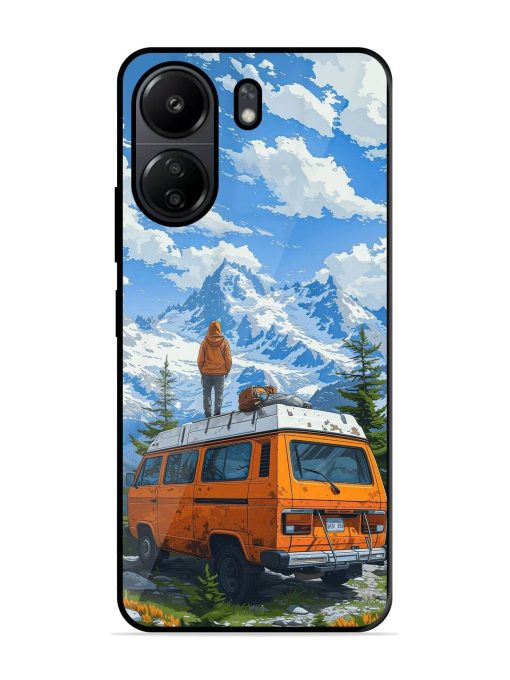 Mountaintop Solitude Glossy Soft Edge Case for Poco C65 Chachhi