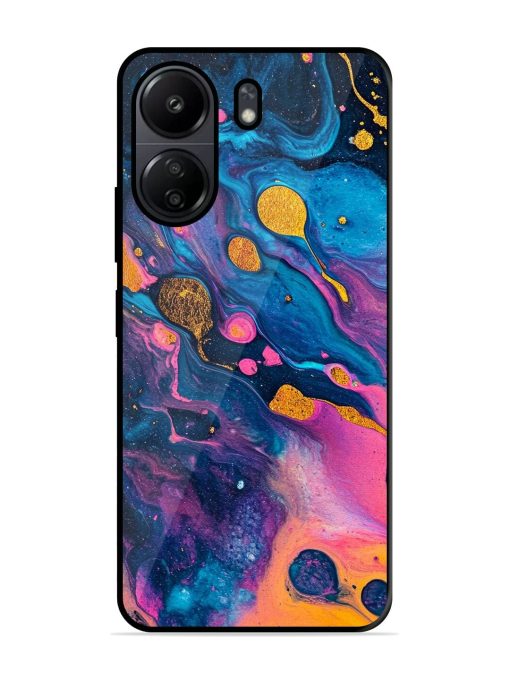 Cosmic Swirl Glossy Soft Edge Case for Poco C65 Chachhi