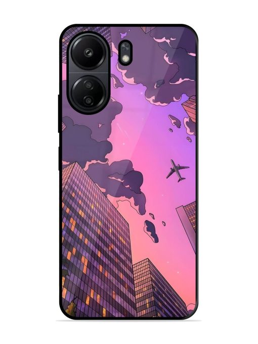 Urban Twilight Glossy Soft Edge Case for Poco C65 Chachhi