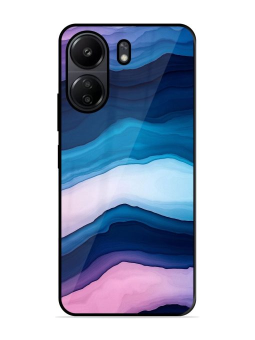 Oceanic Layers Glossy Soft Edge Case for Poco C65 Chachhi