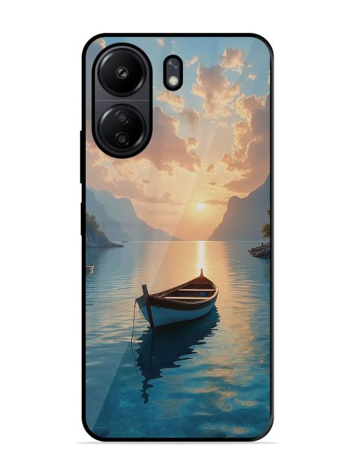 Serene Sunset Glossy Soft Edge Case for Poco C65 Chachhi