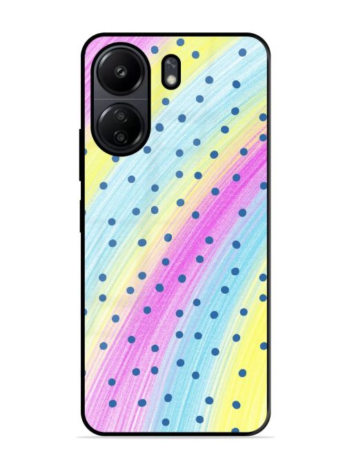 Polka Dot Paradise Glossy Soft Edge Case for Poco C65 Chachhi