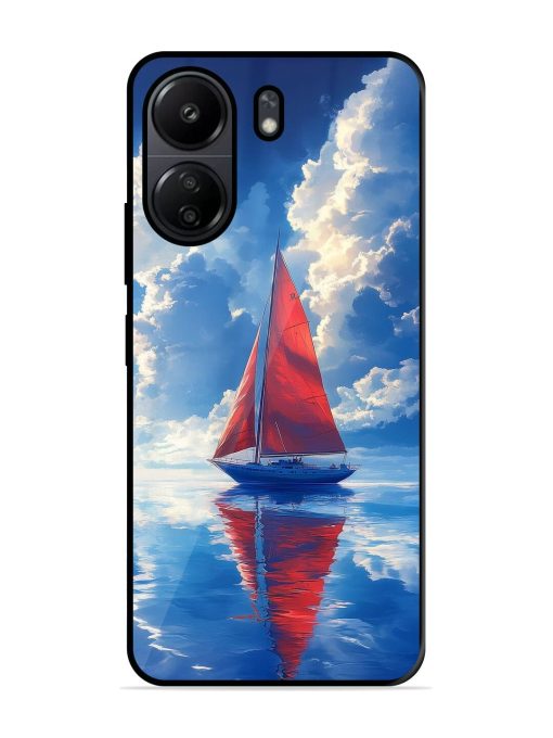 Crimson Sails Glossy Soft Edge Case for Poco C65 Chachhi