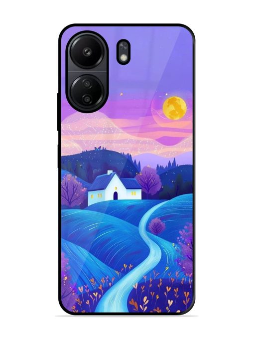 Moonlit Meadow Glossy Soft Edge Case for Poco C65 Chachhi