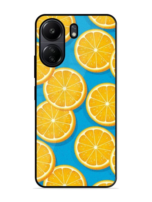 Citrus Symphony Glossy Soft Edge Case for Poco C65 Chachhi