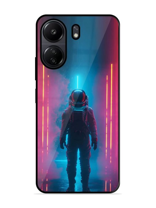 Neon Astronaut Glossy Soft Edge Case for Poco C65 Chachhi