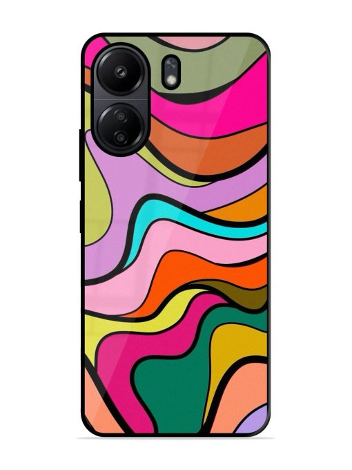 Wavy Wonder Glossy Soft Edge Case for Poco C65 Chachhi