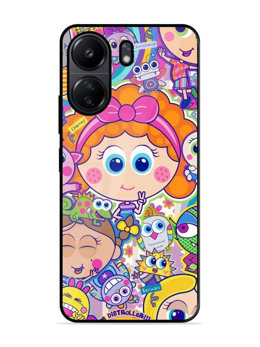 Distroller Friends Glossy Soft Edge Case for Poco C65 Chachhi