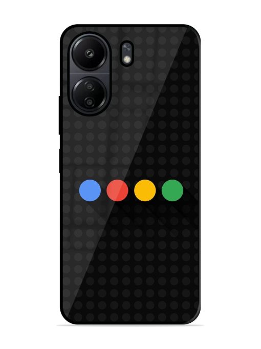 Google Dots Glossy Soft Edge Case for Poco C65 Chachhi