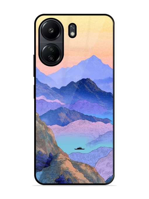 Mountain Mist Glossy Soft Edge Case for Poco C65 Chachhi