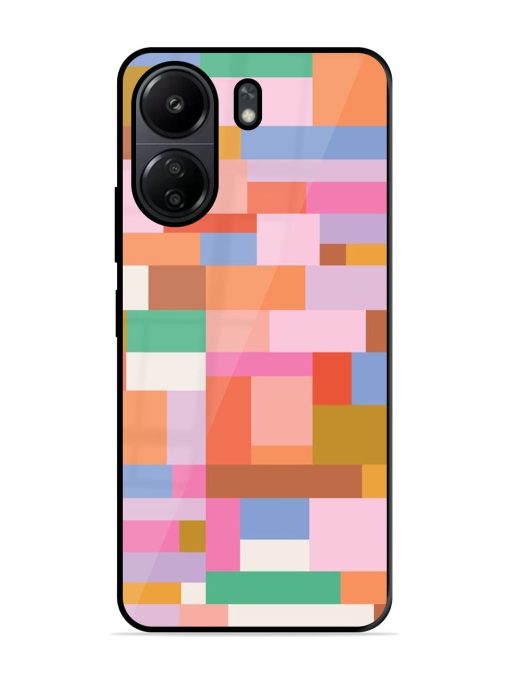 Colorful Chaos Glossy Soft Edge Case for Poco C65 Chachhi