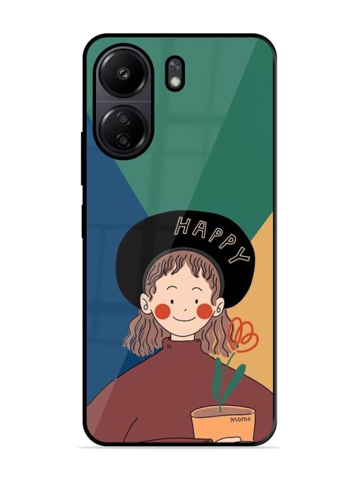 Happy Momo Glossy Soft Edge Case for Poco C65 Chachhi