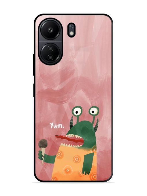 Hungry Monster Glossy Soft Edge Case for Poco C65 Chachhi