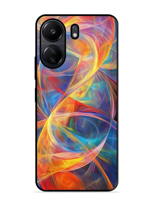 Cosmic Currents Glossy Soft Edge Case for Poco C65