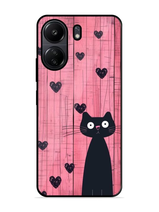 Feline Valentine'S Day Glossy Soft Edge Case for Poco C65 Chachhi