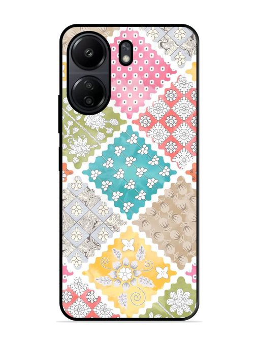 Patchwork Dreamscape Glossy Soft Edge Case for Poco C65 Chachhi