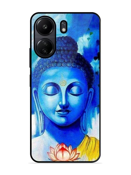 Serene Buddha With Lotus Glossy Soft Edge Case for Poco C65 Chachhi