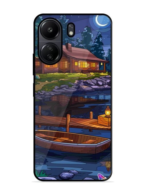 Moonlit Serenity Glossy Soft Edge Case for Poco C65 Chachhi