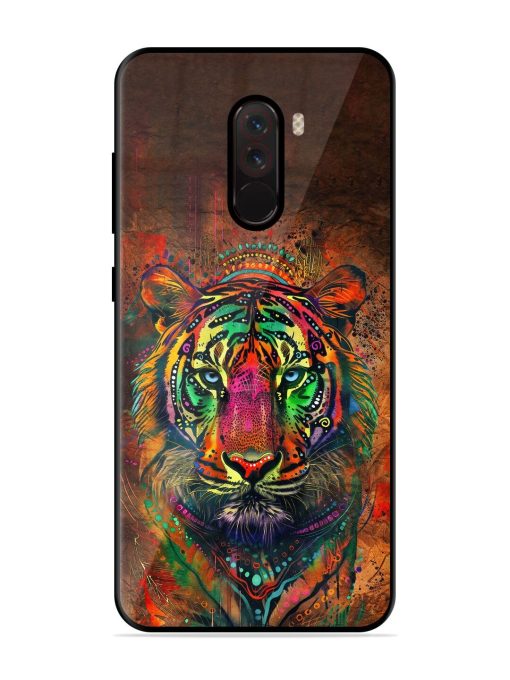 Cosmic Tiger Glossy Soft Edge Case for Poco F1 Chachhi