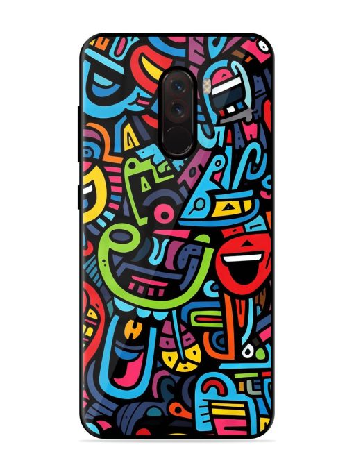 Doodlephoria Glossy Soft Edge Case for Poco F1 Chachhi