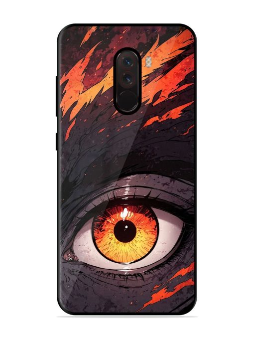 Inferno Gaze Glossy Soft Edge Case for Poco F1 Chachhi