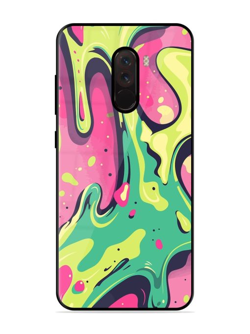 Gooey Grooves Glossy Soft Edge Case for Poco F1 Chachhi