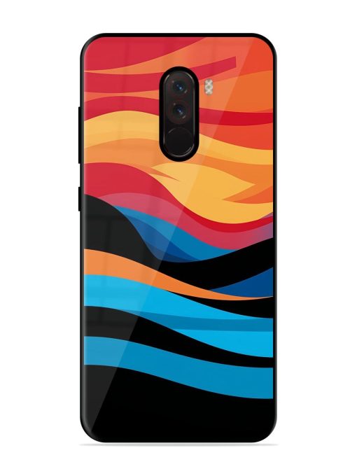 Blazing Currents Glossy Soft Edge Case for Poco F1 Chachhi