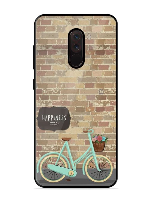 Pedaling Towards Happiness Glossy Soft Edge Case for Poco F1 Chachhi