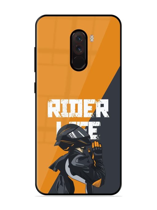 Ride Never Ends Glossy Soft Edge Case for Poco F1 Chachhi