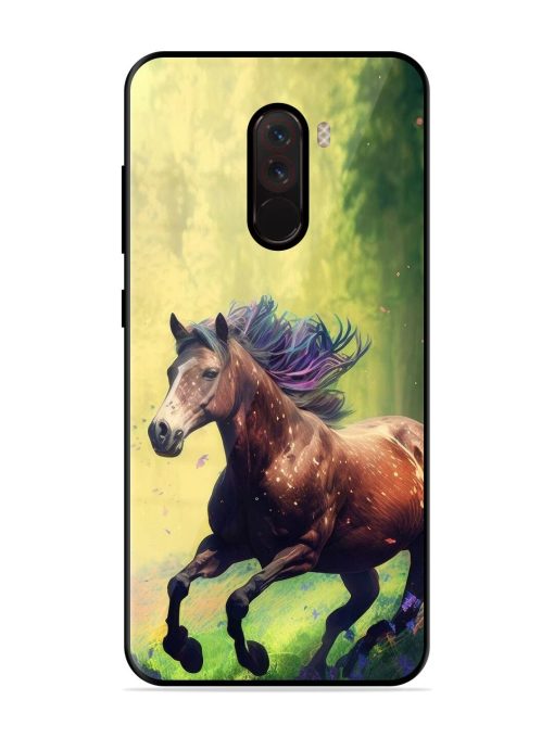 Enchanted Gallop Glossy Soft Edge Case for Poco F1 Chachhi