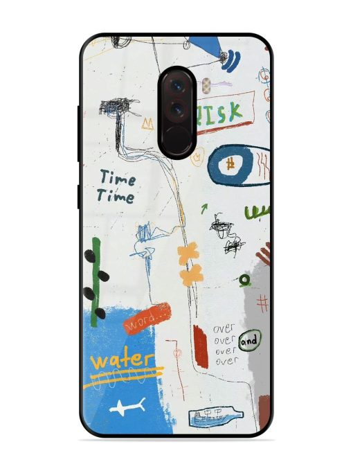 Mind Map Madness Glossy Soft Edge Case for Poco F1 Chachhi