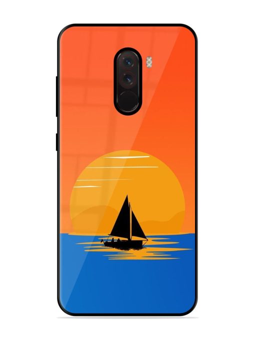 Sunset Sail Glossy Soft Edge Case for Poco F1